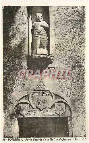Cartes postales Domremy Porte d'entree de la Maison de Jeanne d'Arc