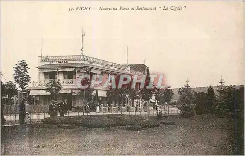 Cartes postales Vichy Nouveaux Parcs et Restaurant La Cigale