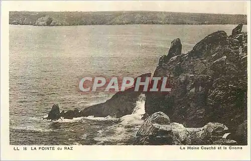 Ansichtskarte AK La Pointe du Raz La Moine Couche et le Gnome