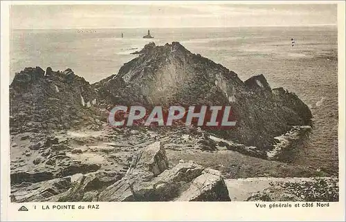 Cartes postales La Pointe du Raz Vue generale et cote Nord