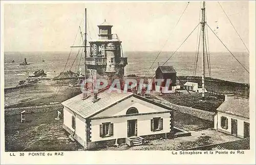 Cartes postales Pointe du Raz Le Semaphore et la Pointe du Raz