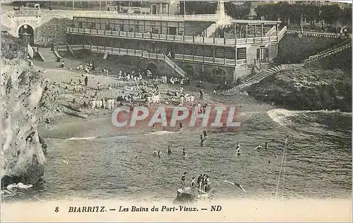 Ansichtskarte AK Biarritz Les Bains du Port Vieux