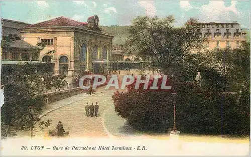 Cartes postales Lyon Gare de Perrache et Hotel Terminus