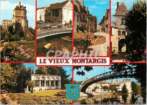Cartes postales moderne Montargis Loiret Le Chateau Le quartier de la Pecherie La Place Jules Ferry