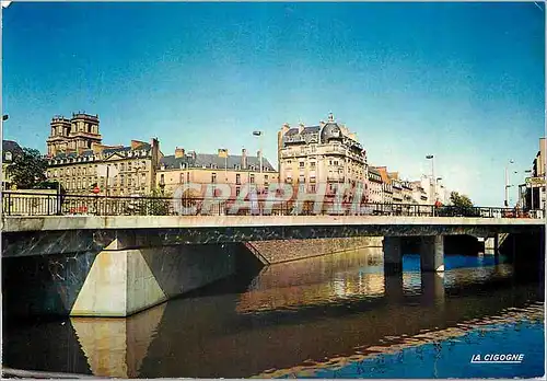 Moderne Karte Rennes Ille et Vilaine Le pont de la Mission