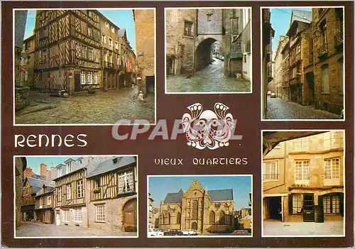 Cartes postales moderne Rennes La rue du Chapitre la Porte Mordelaise la rue de la Psalette