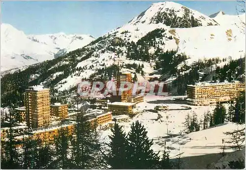 Moderne Karte La Plagne Vue generale