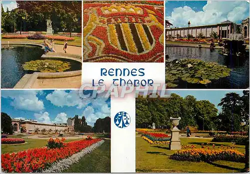 Cartes postales moderne Rennes Les jardins du Thabor