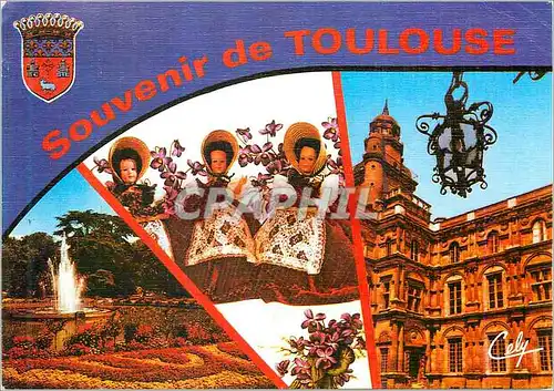 Cartes postales moderne Toulouse Le jardin de Grand Rond Poupees
