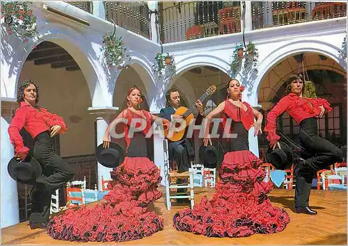 Moderne Karte Espana Tipica Ballet Fiesta Flamenca E Relicario  Folklore