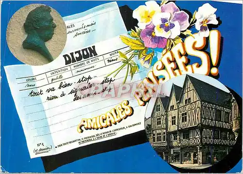 Cartes postales moderne Dijon Cote d Or Cote nord du Palais des Ducs avec son architecture medievale