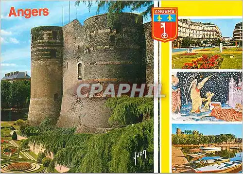 Cartes postales moderne Angers Maine et Loire La Place de la Gare Tapisserie de l Apocalypse