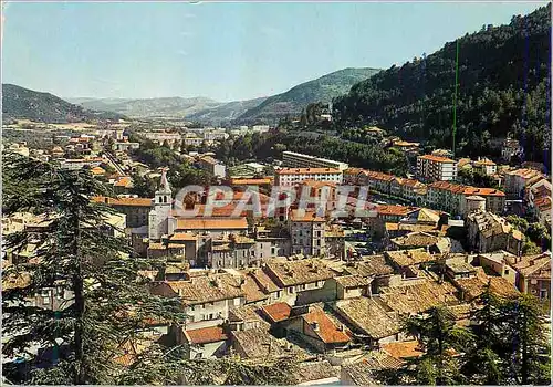 Moderne Karte Sisteron Au pied de la Citadelle vue generale de la ville