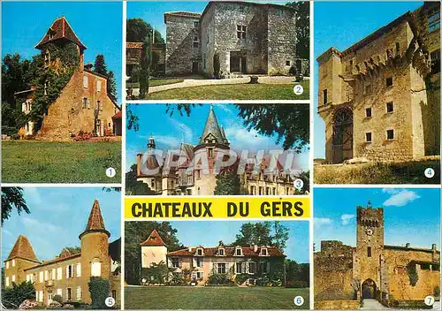 Cartes postales moderne Chateaux du Gers Espares Lavardens Le Luc Castelmore La Plagne Bazillac Larrensingle