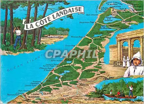 Cartes postales moderne La Cote Landaise