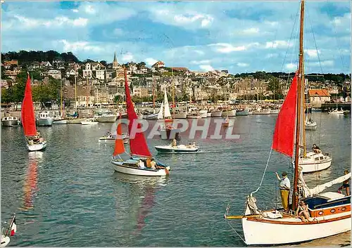 Cartes postales moderne Trouville Deauville Calvados Le port Bateaux de peche