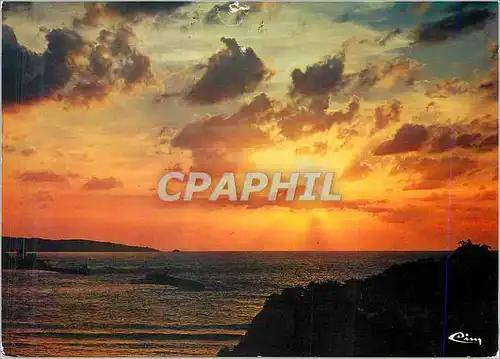 Cartes postales moderne St Jean de Luz Pyr Atl Coucher de soleil sur la baie