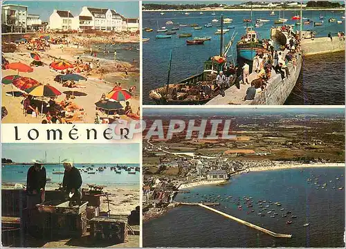 Moderne Karte La Bretagne Pittoresque Aux environs de Lorient sur l'anse de Stole le petit port de peche de Lo