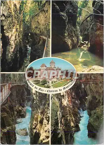 Cartes postales moderne Lovagny Haute Savoie Les gorges du Fier Le chateau de Montrottier