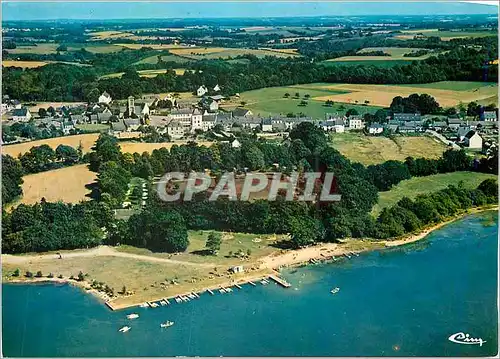 Cartes postales moderne Vue aerienne plage et camping Priziac Morbihan
