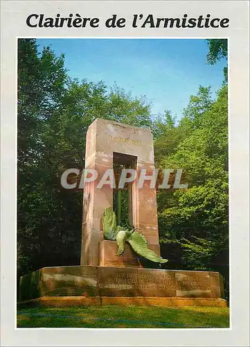 Moderne Karte Compiegne Oise Monument aux heroiques soldats de France Militaria