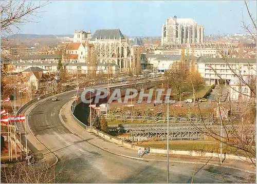 Moderne Karte Beauvais Oise L eglise St Etienne et la Cathedrale St Pierre