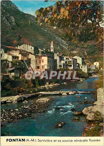 Cartes postales moderne Fontan AM Sa riviere et sa source minerale fluoree