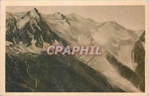 Cartes postales Chamonix Mont Blanc Le Mont Blanc vu de la Flegere