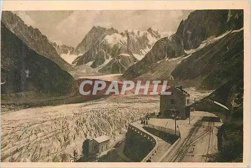 Cartes postales Chamonix Mont Blanc La Mer de Glace vue du Montenvers