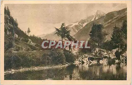 Cartes postales Chamonix Mont Blanc Le Lac des Gaillands et Aiguille de Dorn