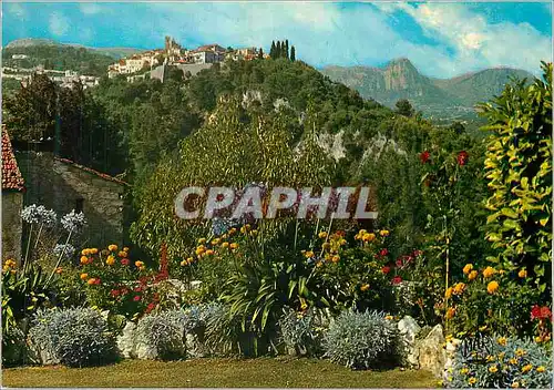 Moderne Karte La Cote d Azur Saint Paul de Vence Vue generale