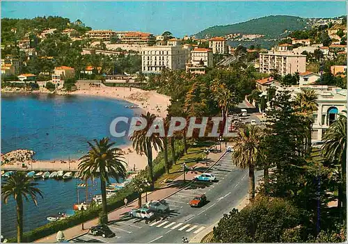 Moderne Karte Cote d Azur Beaulieur Mer Le casino et la plage