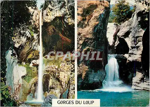 Cartes postales moderne Cote d Azur French Riviera Excursion des Gorges du Loup La Cascade de Courmes