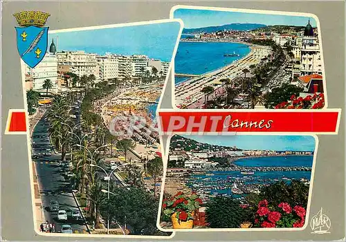 Cartes postales moderne La Cote d Azur Cannes La Croisette et le Suquet