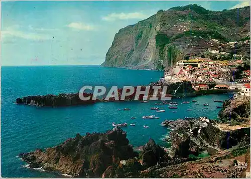 Moderne Karte Cabo Girao Madeira Worlds second highest sea cliff