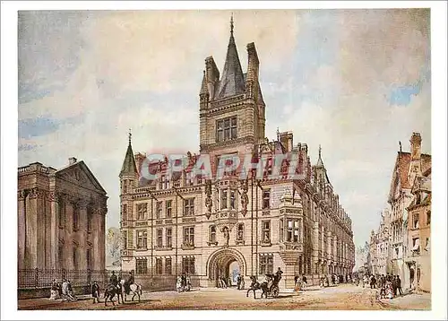 Moderne Karte Alfred Waterhouse Design showing the exterior of the New Court Victoria and Albert Museum