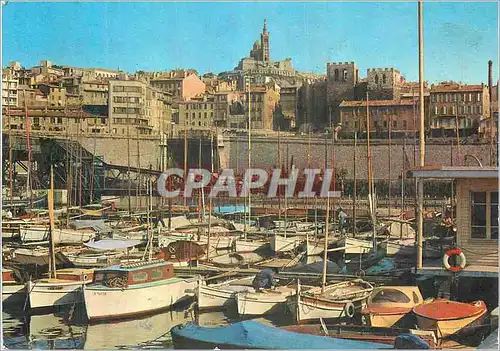 Cartes postales moderne Marseille Bassin de Carenage Abbaye St Victor Bateaux de peche
