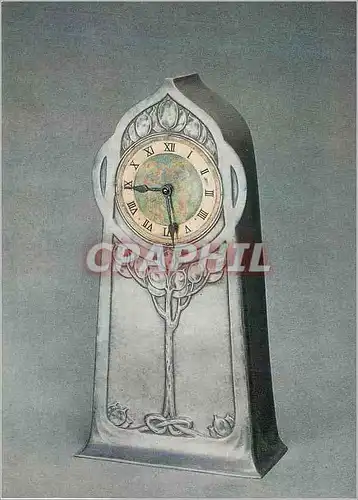 Cartes postales moderne Tudric pewter clock with enamel decoration Victoria and Albert Museum Haseler