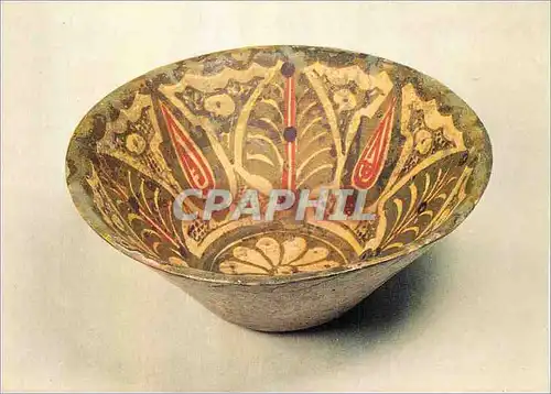 Cartes postales moderne Bowl Lead glazed earthenware painted with coloured slips Victoria and Albert Museum Persian Pers