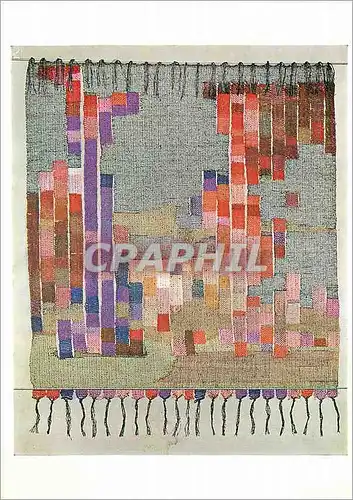 Moderne Karte Wall hanging by Mary Busirk Tapestry woven Victoria and Albert Museum