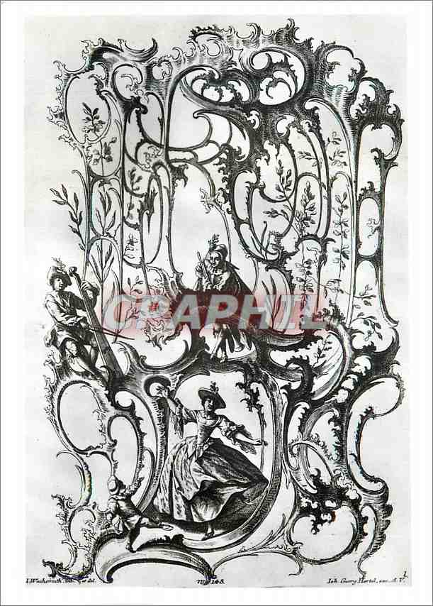 Cartes postales moderne Jeremy Wachsmuth Grotesque design for a rococo ...