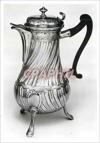 Moderne Karte Coffee pot Silver Mark of JC Roquillet Desnoyers Victoria and Albert Museum