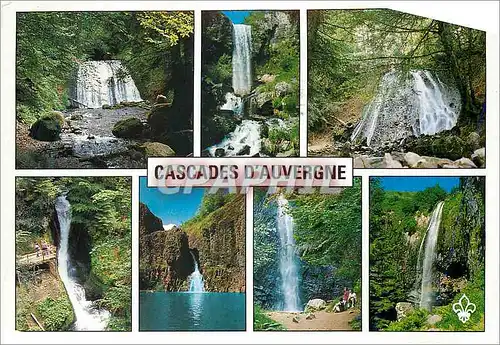 Cartes postales moderne Cascades d Auvergne La cascade de Vernieres Le Saut de la Truite