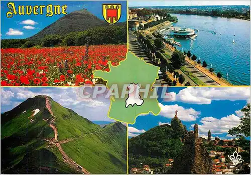 Cartes postales moderne Le Puy de Dome Vichy Allier Le Puy Mary Cantal Le Puy en Velay Haute Loire