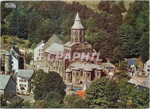 Moderne Karte Orcival Puy de Dome Eglise Romane