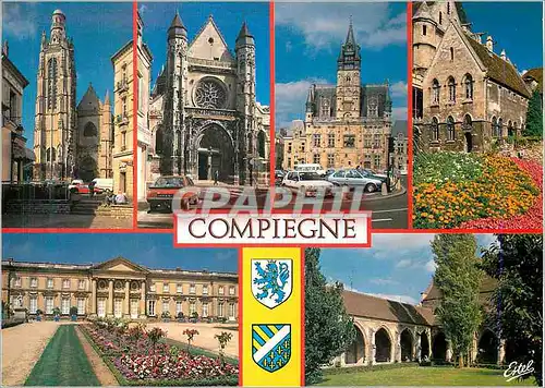 Moderne Karte Compiegne Oise L eglise St Jacques