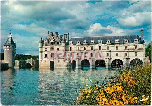 Moderne Karte Chenonceaux Indre et Loire Le chateau sur le Cher