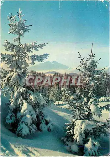 Moderne Karte Chamonix Mont Blanc Haute Savoie Paysage de neige