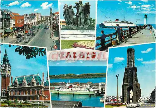 Cartes postales moderne Calais Pas de Calais Le  boulevard Jacquard Bateaux