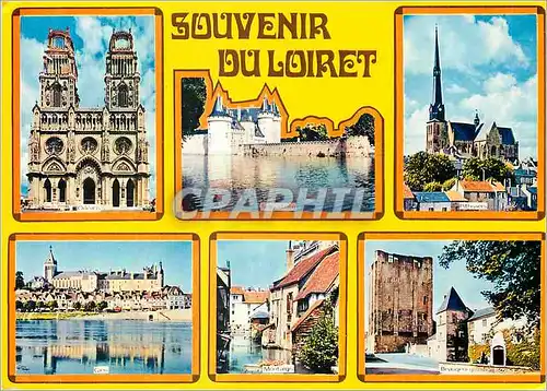 Cartes postales moderne Souvenir du Loiret Orleans Sully sur Loire Pithiviers Gien Montargis Beaugency
